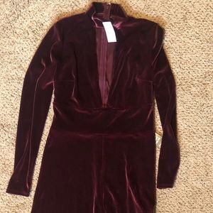NWT—Express wine colored Romper